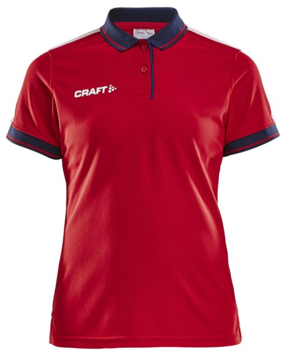 Craft Pro Control Poloshirt Dames Bright Red/Navy