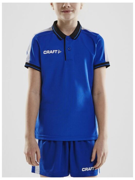 Craft Pro Control Poloshirt Jr Kinderen Club Cobolt/Black