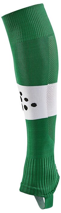 Craft Pro Control Stripe W-O Foot Socks Jr Kinderen Team Green/White