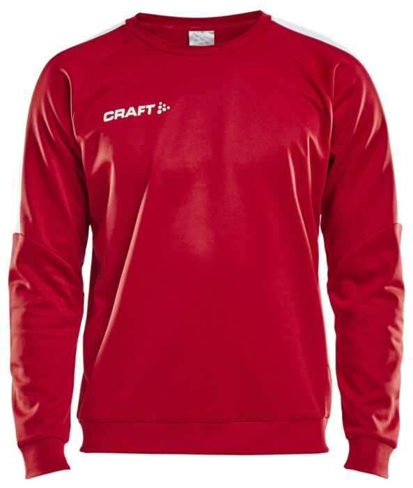 Craft Progress R-Neck Sweater Heren Bright Red/White