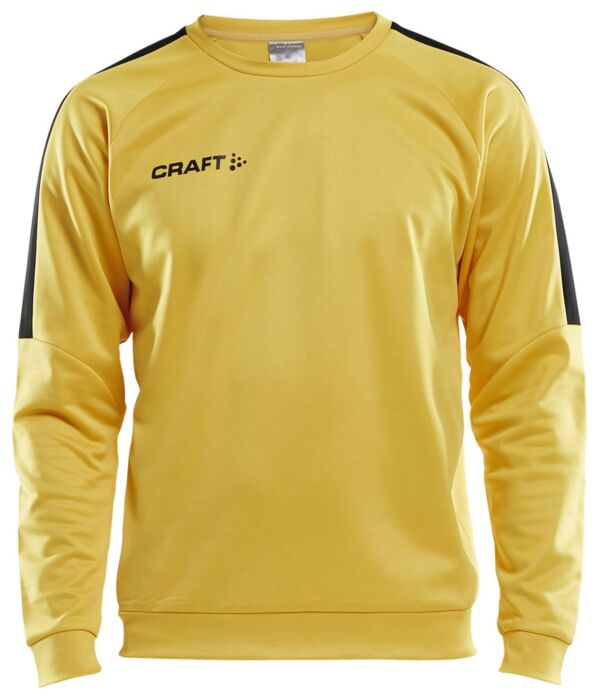 Craft Progress R-Neck Sweater Heren Sweden Yellow/Black