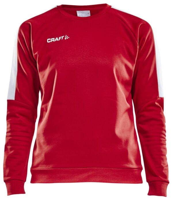 Craft Progress R-Neck Sweater Dames Bright Red/White