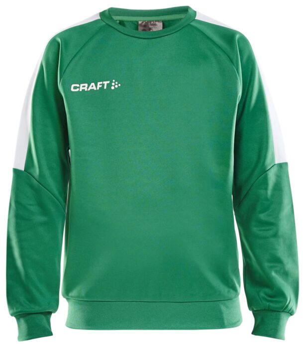 Craft Progress R-Neck Sweater Jr Kinderen Team Green/White
