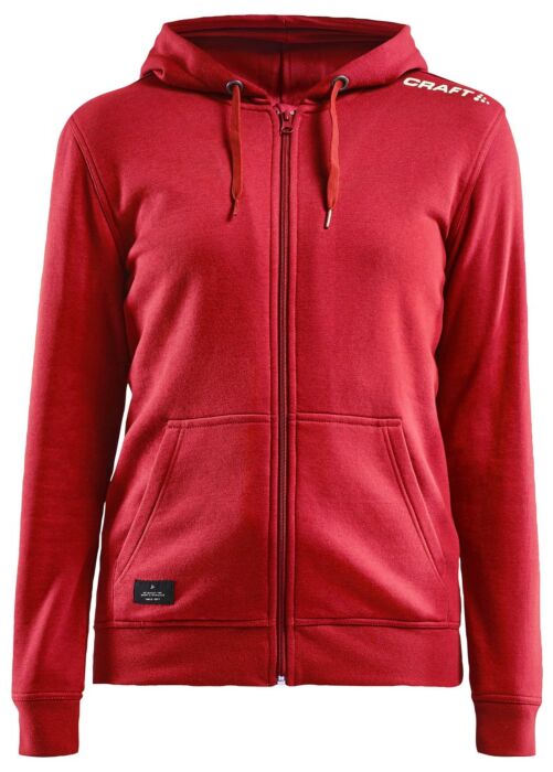 Craft Community Fz Hoodie Dames Bright Red