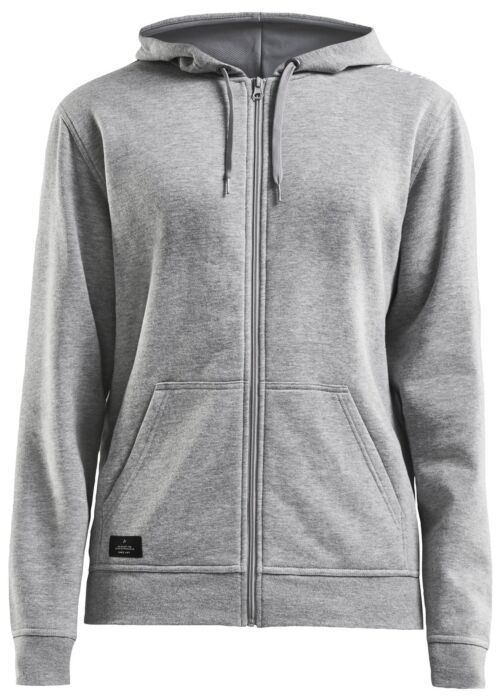 Craft Community Fz Hoodie Dames Grey Melange