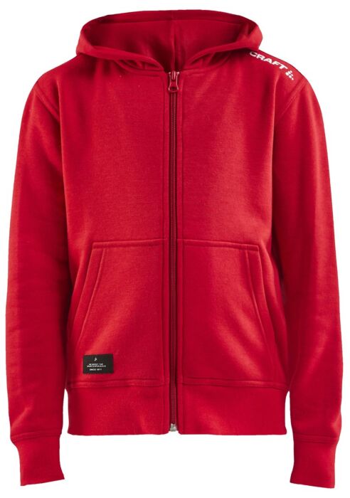 Craft Community Fz Hoodie Jr Kinderen Bright Red