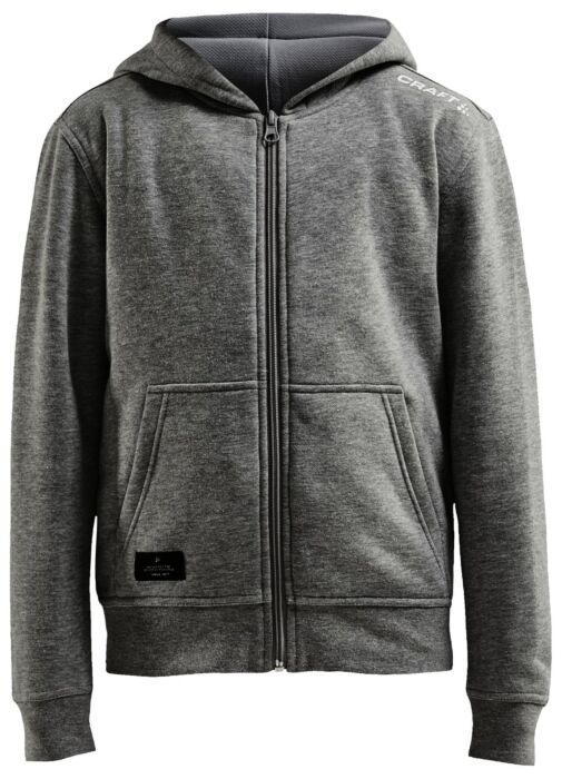 Craft Community Fz Hoodie Jr Kinderen Grey Melange