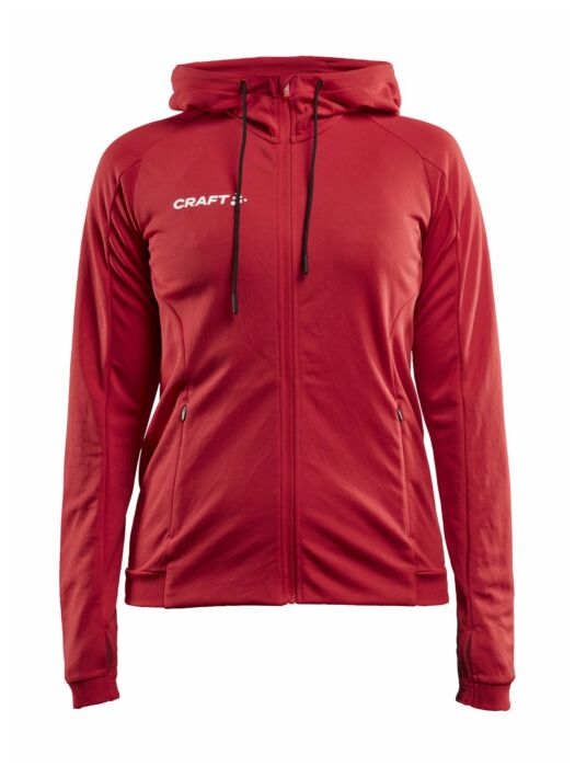 Craft Evolve Hood Jacket Dames Bright Red