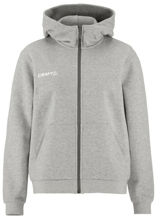 Craft Community 2.0 Logo Fz Hoodie Dames Grey Melange