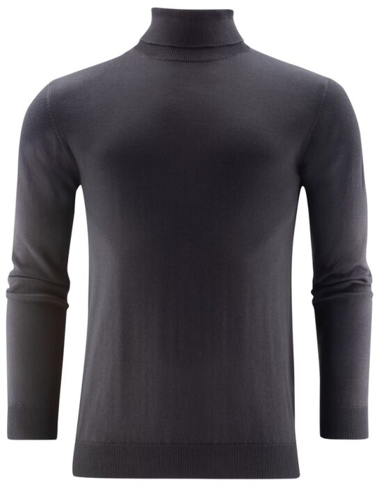 James Harvest Ashland Turtle Gebreide Sweater Heren Zwart