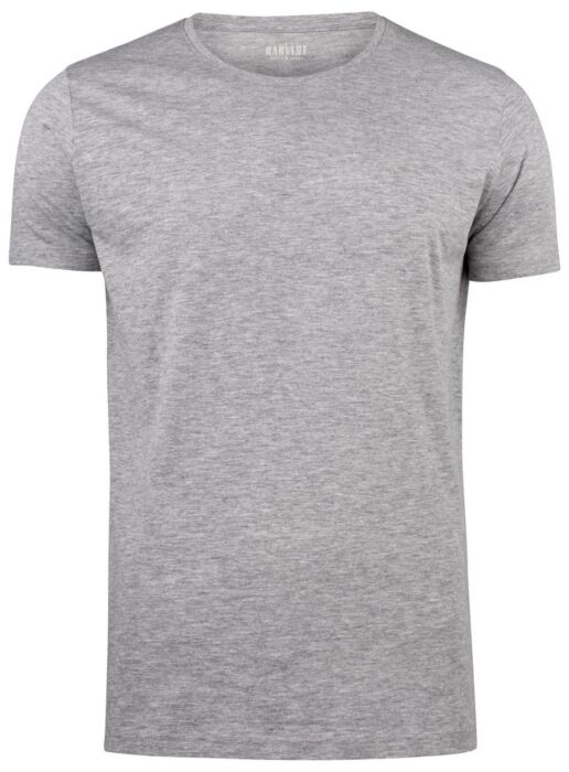 James Harvest Twoville T-Shirt Heren Grijs Mêlée