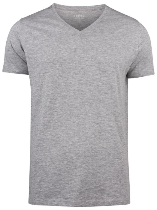 James Harvest Whailford T-Shirt Heren Grijs Mêlée