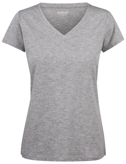 James Harvest Whailford T-Shirt Dames Grijs Mêlée