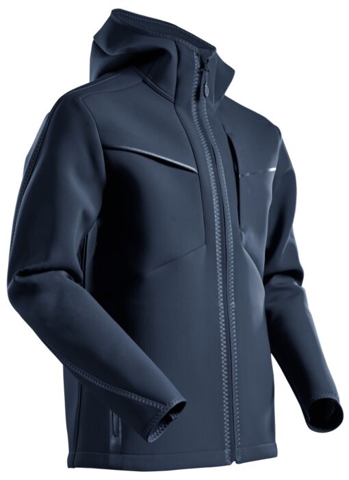 Mascot 22086-662 Softshell jas met capuchon Donkermarine