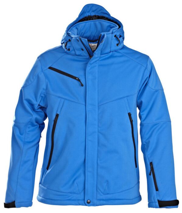 Printer Skeleton Softshell Jas Heren Oceaan Blauw