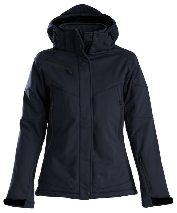 Printer Skeleton Softshell Jas Dames Marine