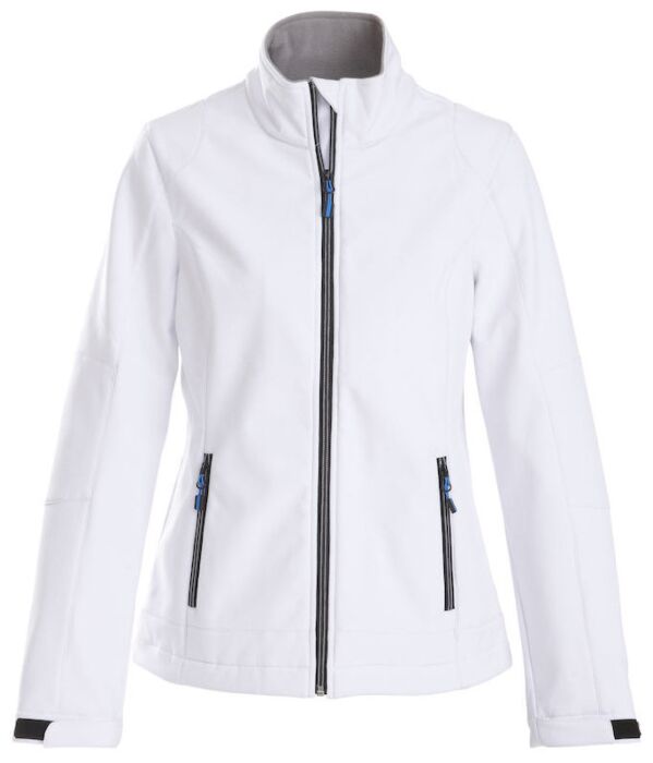 Printer Trial Softshell Jas Dames Wit