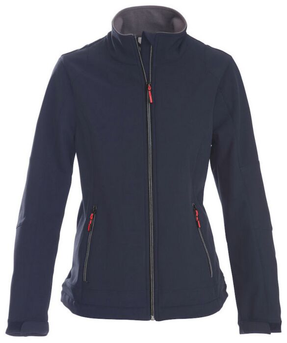 Printer Trial Softshell Jas Dames Marine