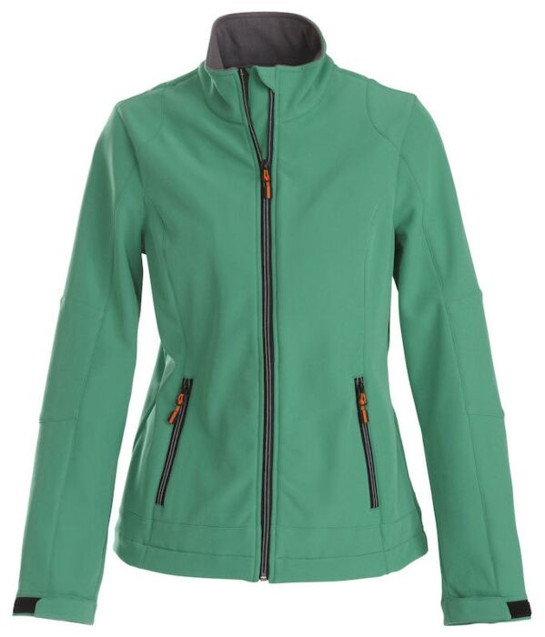 Printer Trial Softshell Jas Dames Frisgroen