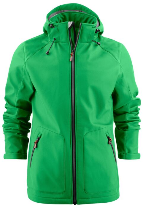Printer Karting Softshell Jas Heren Frisgroen