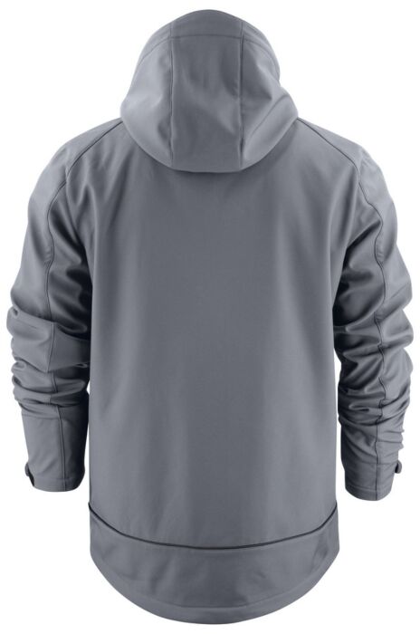 Printer Karting Softshell Jas Heren Staalgrijs