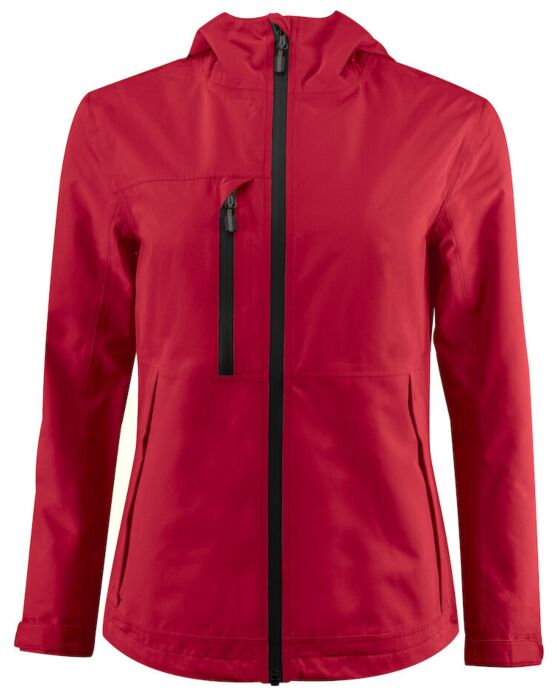 Printer Hiker Shell Jas Dames Rood