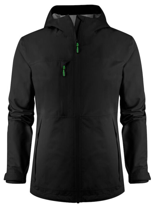 Printer Hiker Shell Jas Dames Zwart