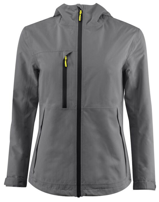 Printer Hiker Shell Jas Dames Staalgrijs