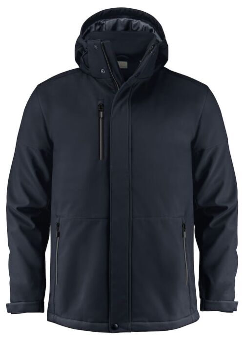 Printer Overlanding Softshell Jas Heren Donker Marine