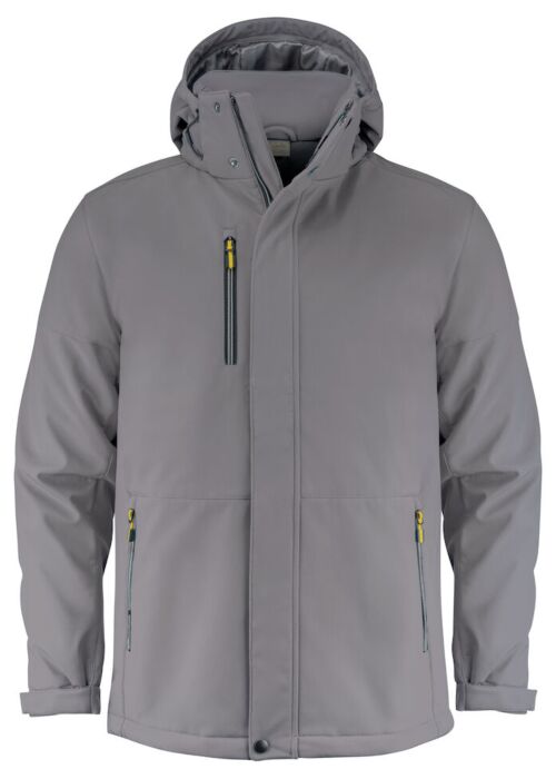 Printer Overlanding Softshell Jas Heren Staalgrijs