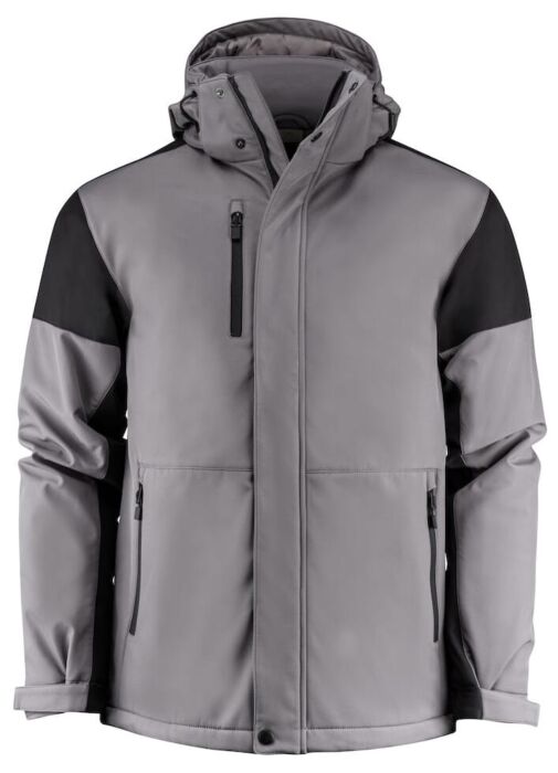 Printer Prime Padded Softshell Jas Heren Staalgrijs/Zwart