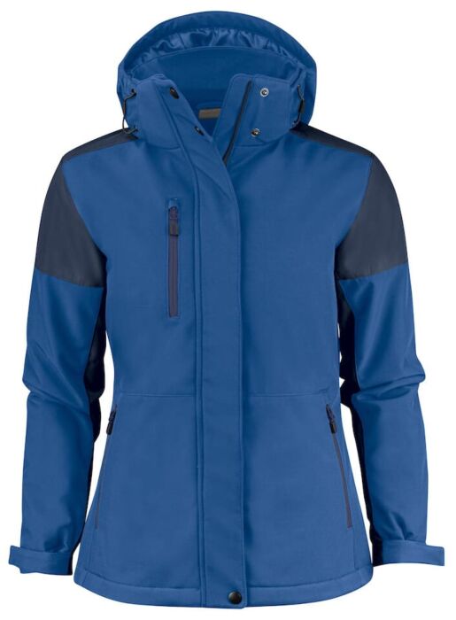 Printer Prime Padded Softshell Jas Dames Kobalt/Marine
