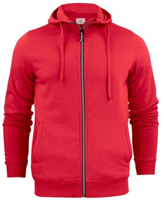 Printer Overhead Sweater Volledige Rits Heren Rood