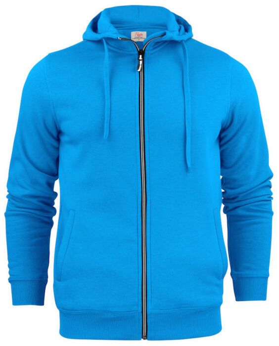 Printer Overhead Sweater Volledige Rits Heren Oceaan Blauw