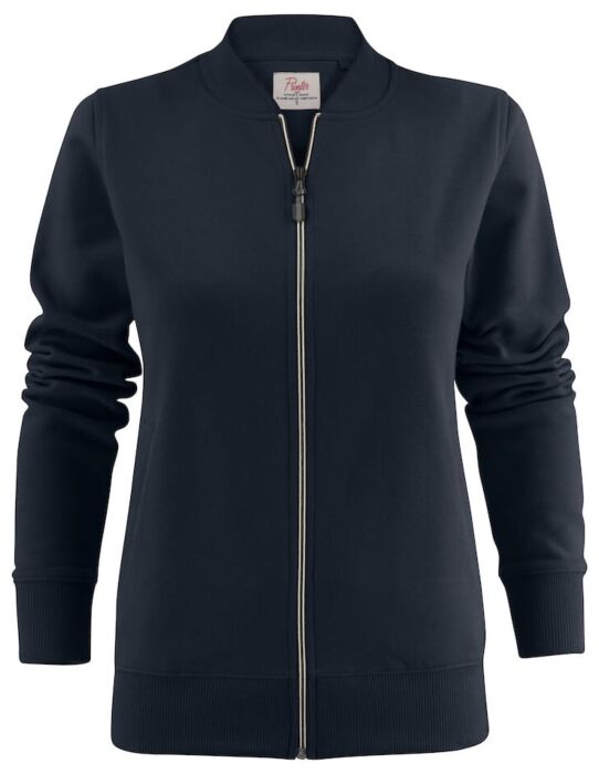 Printer Javelin Sweater Volledige Rits Dames Donker Marine