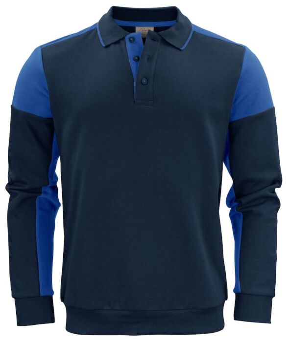 Printer Prime Polosweater Marine/Kobalt