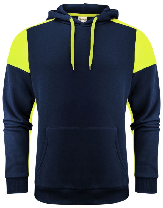 Printer Prime Hoodie Marine/Neongeel