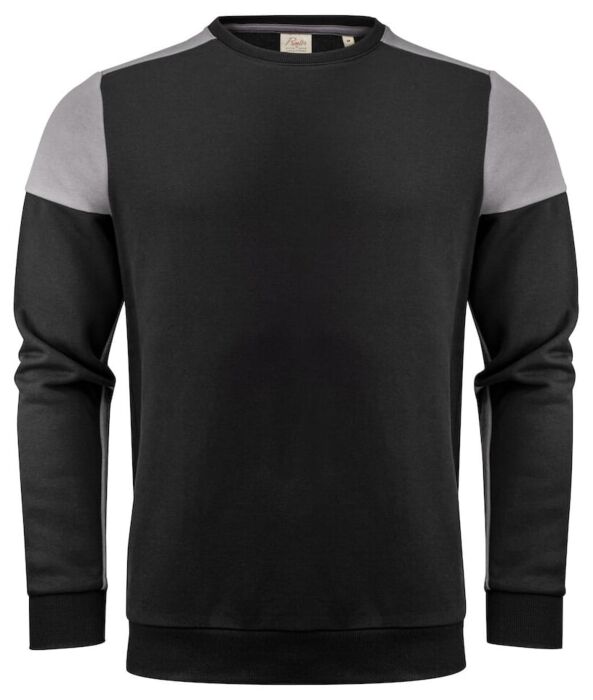 Printer Prime Crewneck Sweater Zwart/Staalgrijs