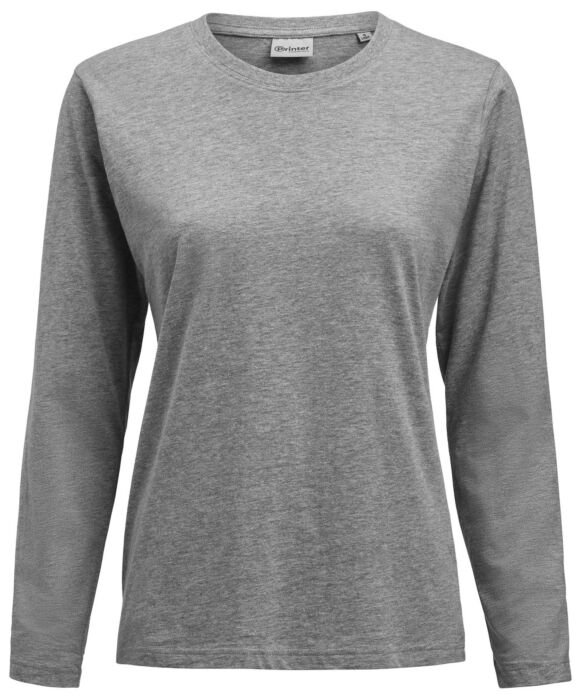 Printer Heavier Pro L/S T-Shirt Dames Grijs Mêlée
