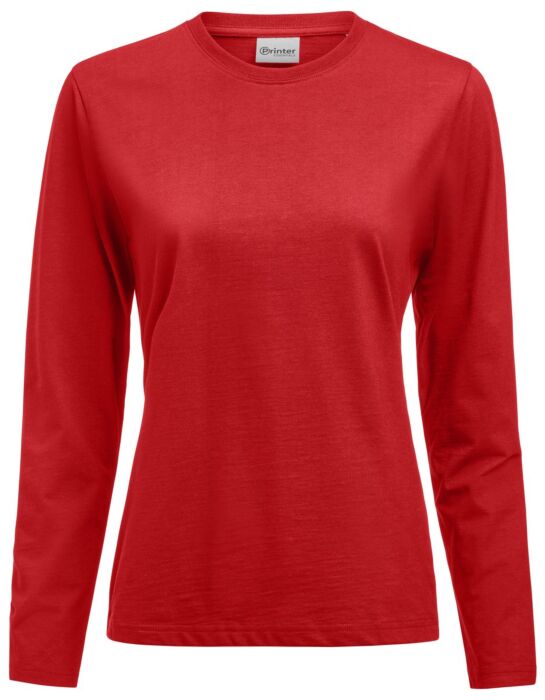 Printer Heavier Pro L/S T-Shirt Dames Rood