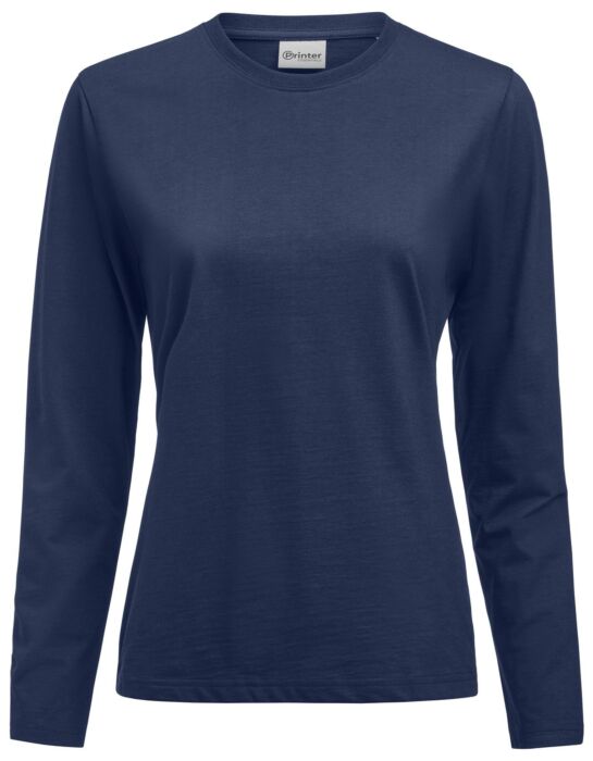 Printer Heavier Pro L/S T-Shirt Dames Marine