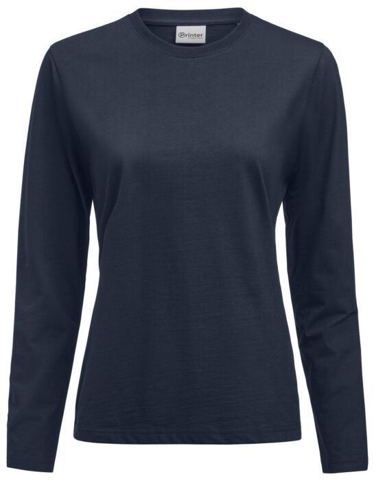 Printer Heavier Pro L/S T-Shirt Dames Donker Marine