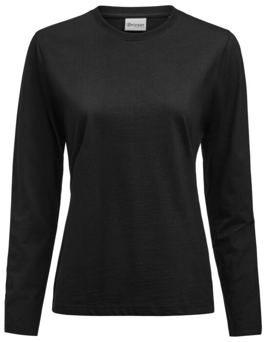 Printer Heavier Pro L/S T-Shirt Dames Zwart