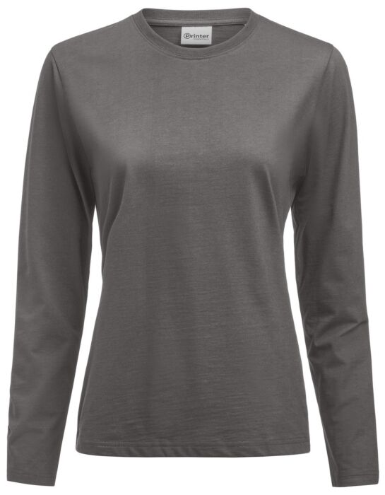 Printer Heavier Pro L/S T-Shirt Dames Staalgrijs