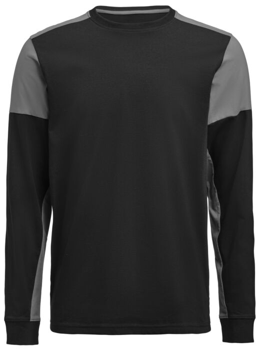 Printer Prime T-Shirt Long Sleeve T-Shirt Heren Zwart/Staalgrijs