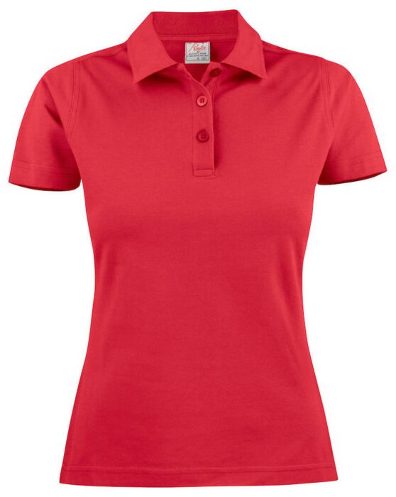 Printer Surf Polo Pique Dames Rood