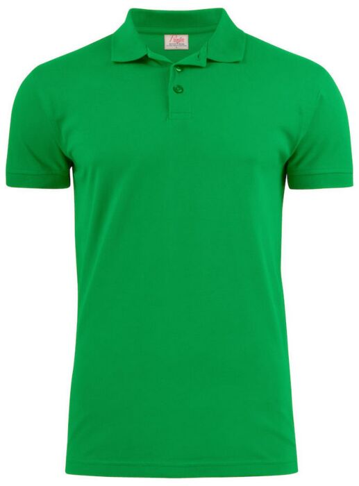 Printer Surf Stretch Polo Pique Heren Frisgroen