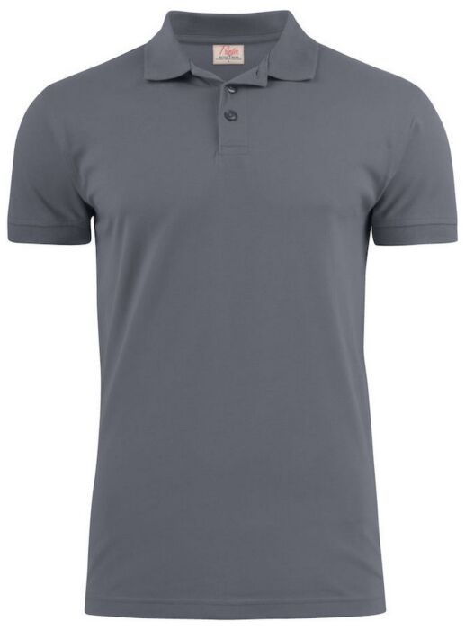 Printer Surf Stretch Polo Pique Heren Staalgrijs