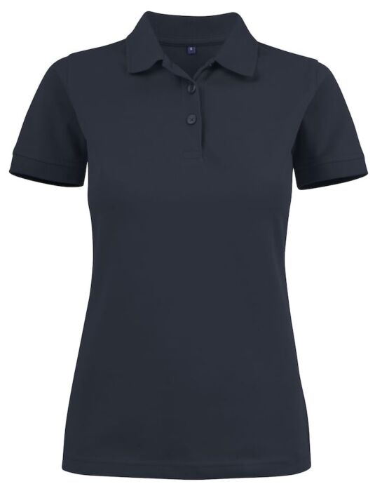 Printer Surf Stretch Polo Pique Dames Donker Marine