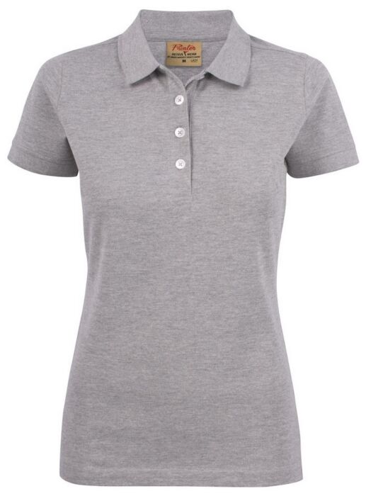 Printer Surf Stretch Polo Pique Dames Grijs Mêlée